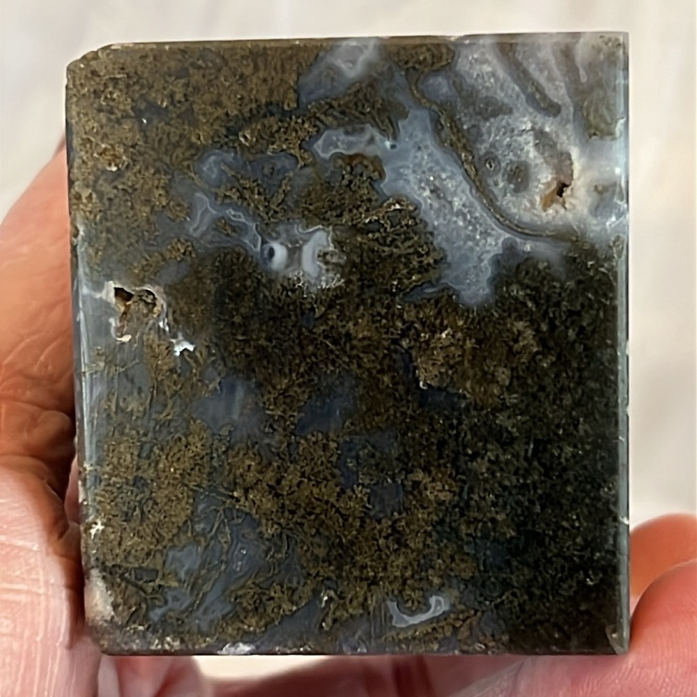Moss Agate Crystal / Gemstone Cube NWOT - Picture 5 of 17